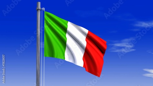 Italien Fahne mit Alpha-Kanal