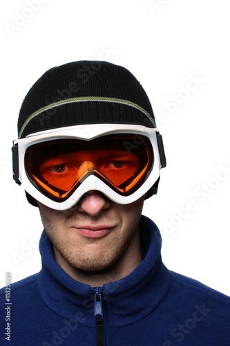Masked Snowboarder