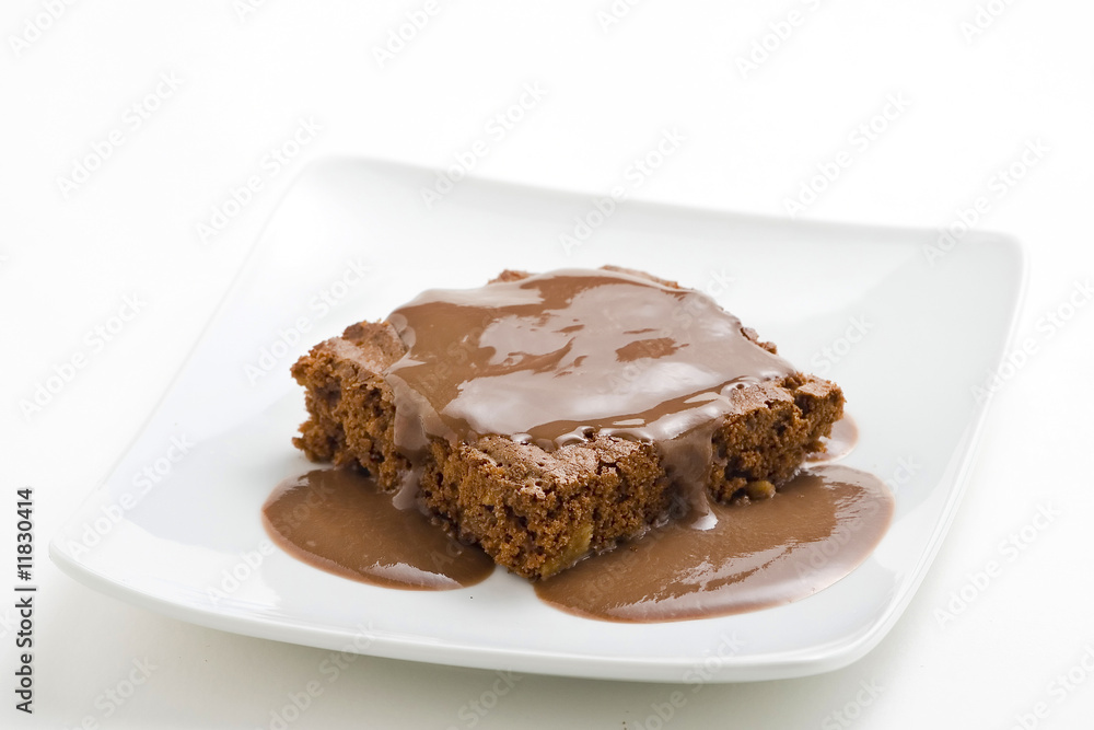 hot chocolate brownie with walnuts and vanilla hot chocolate brownie with walnuts and vanilla