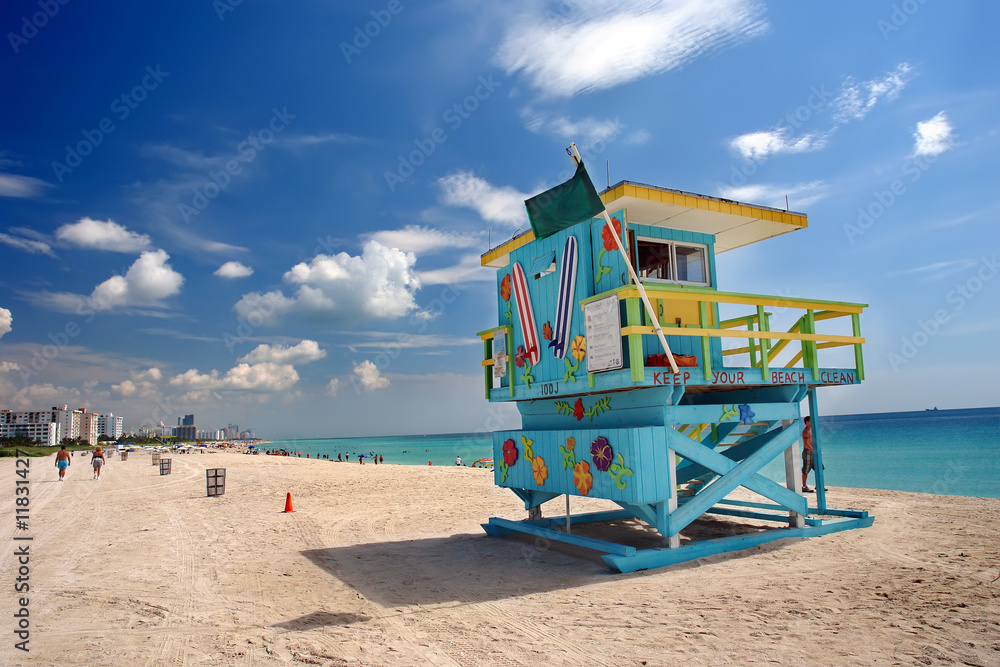 Fototapeta premium South Beach Miami na Florydzie