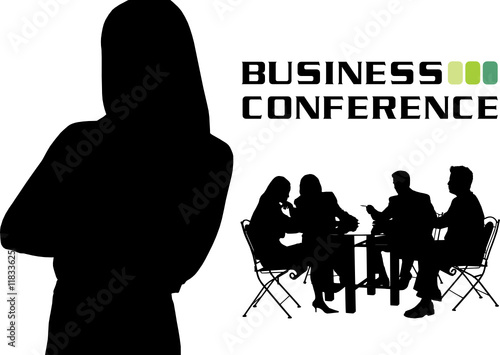 business conference vector illustration