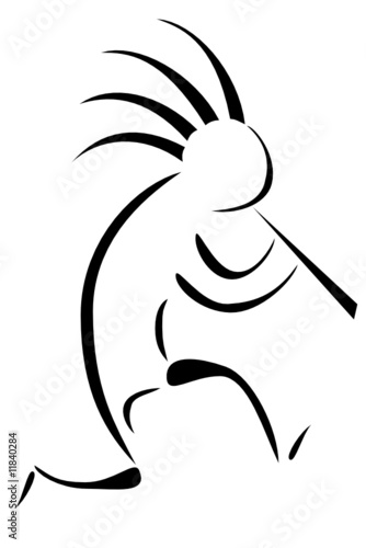 A kokopelli tribal tattoo