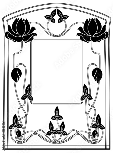 Retro Rahmen Art Nouveau