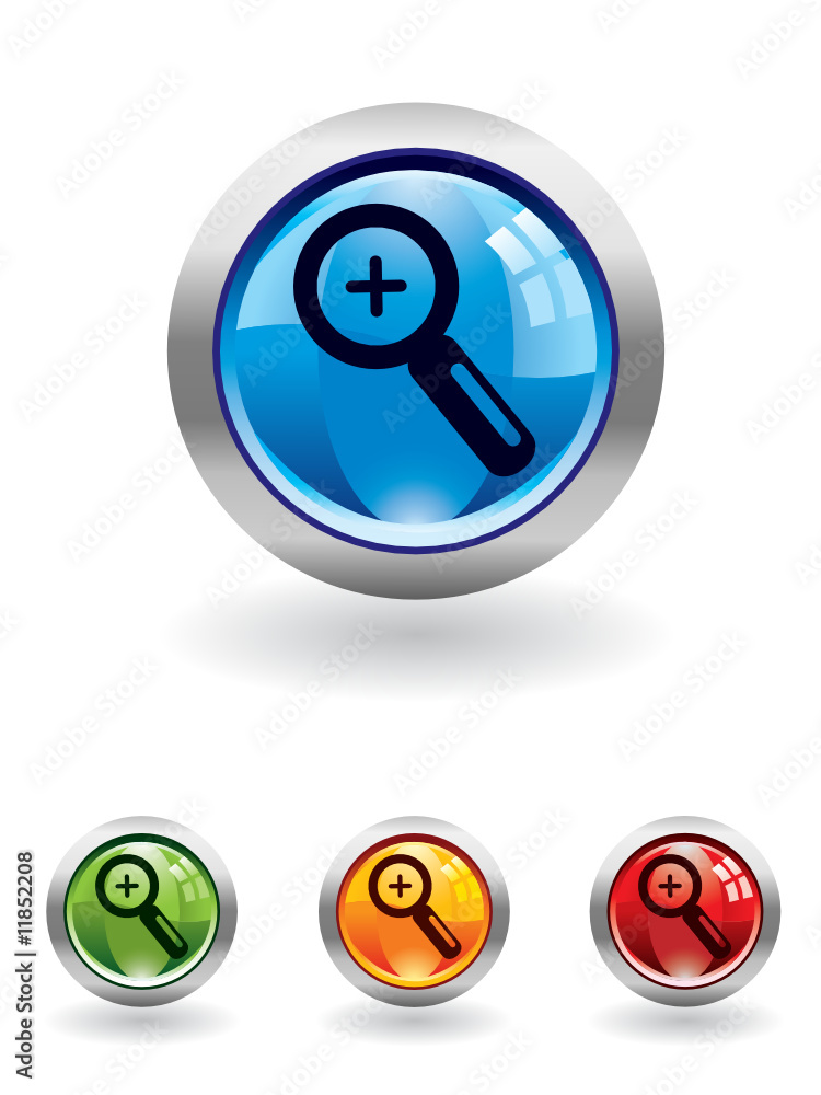 Magnifier button from series Magnifier button from series