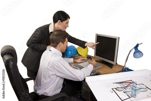 Architect team in office