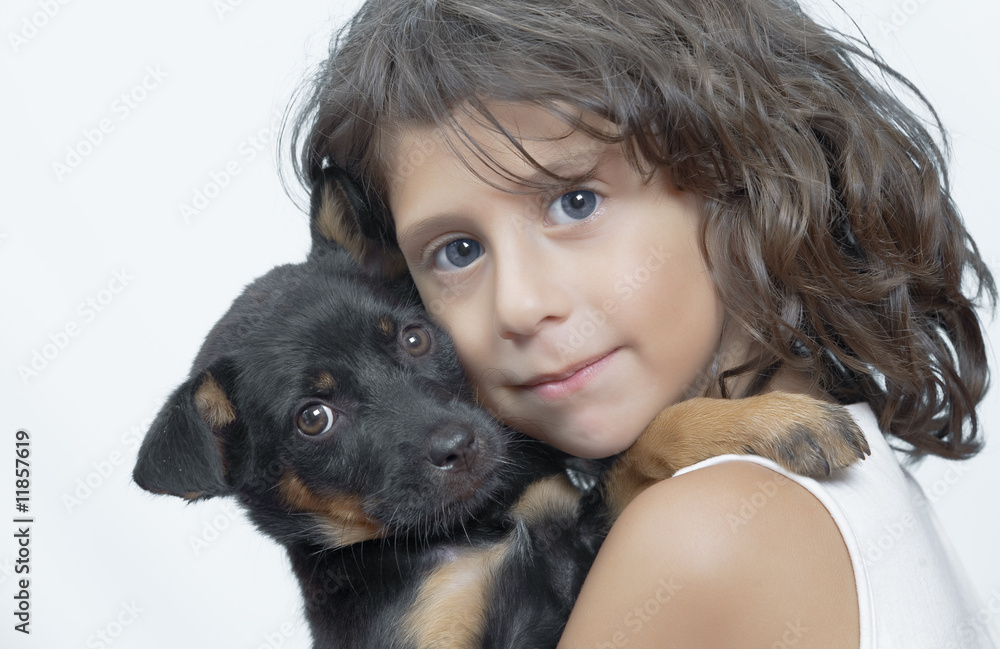 Obraz premium portrait with dog