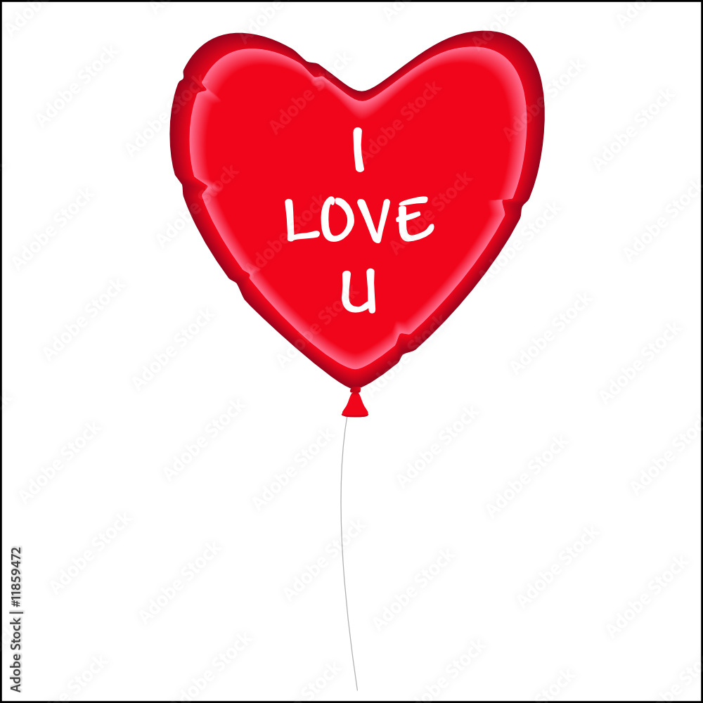 valentine heart balloon