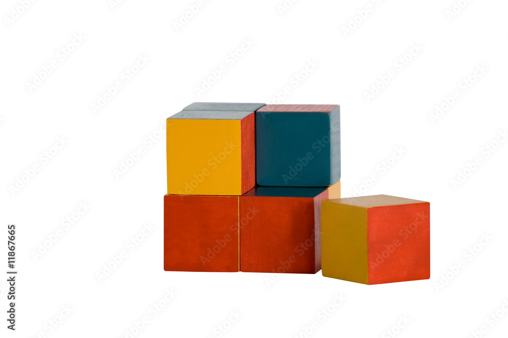 Obraz premium colored blocks
