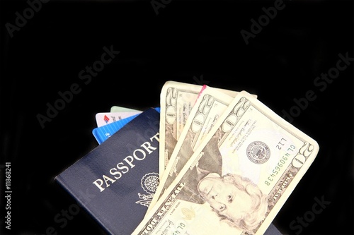 passport and credit cards and cash