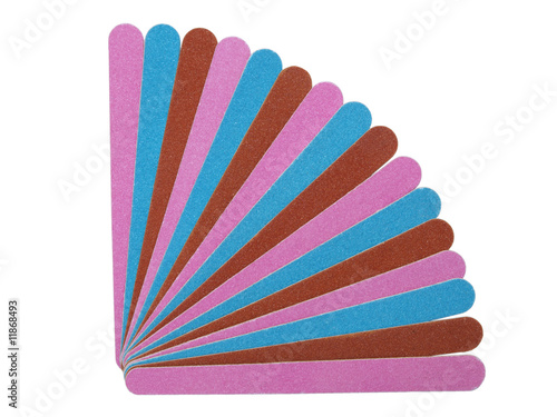 A fan of emery boards.