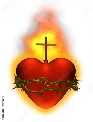Sacred Heart of Jesus - 3D render