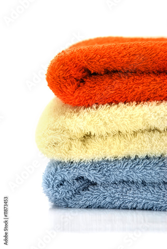 Heap of color towels