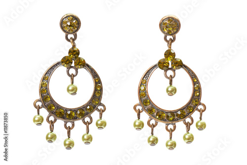 earrings with gems