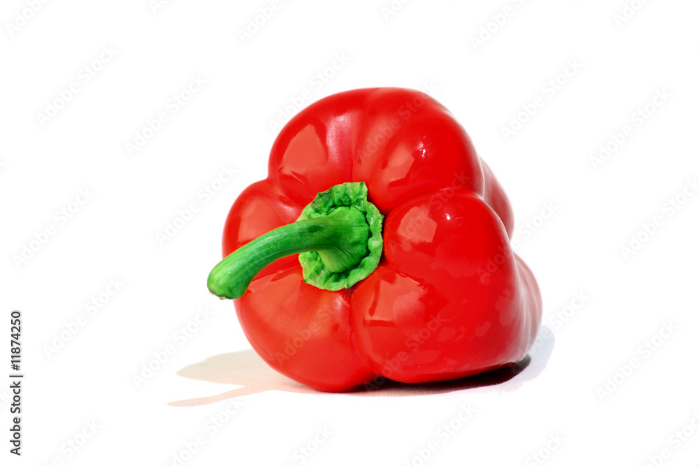 Isolated shot of a Pepper Isolated shot of a Pepper