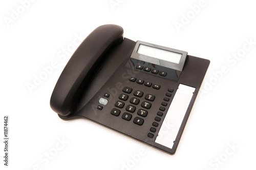 Office phone isolated on the white background