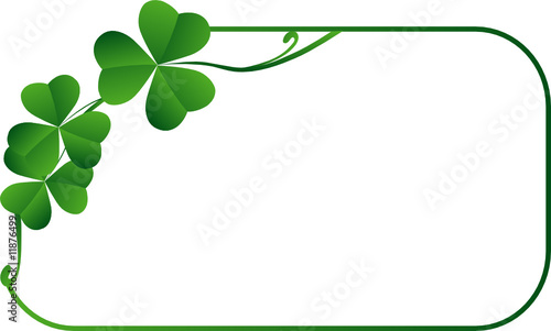 Frame with shamrock