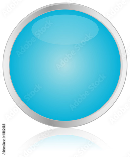 Round Blue Button