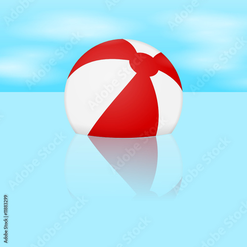 wasserball im wasser