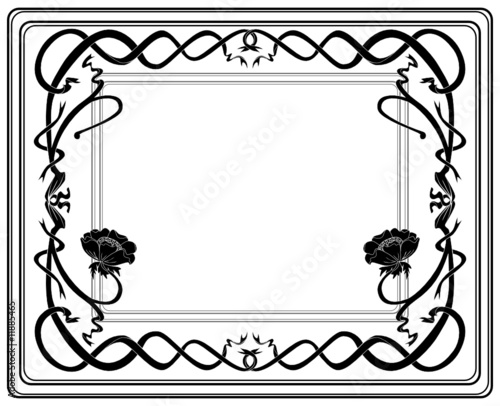 Retro Rahmen Art Nouveau