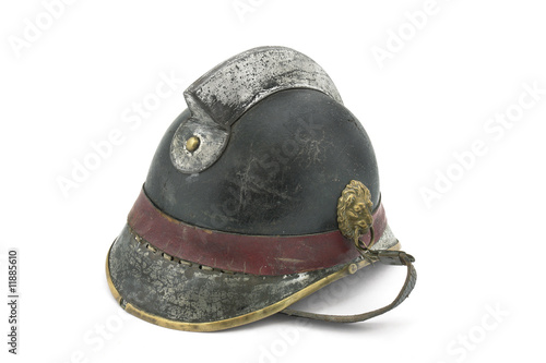Vintage fireman helmet