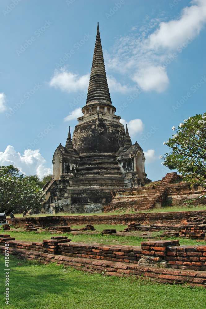 Wat Phra Si Sanphet in Ayutthaya, Thailand..