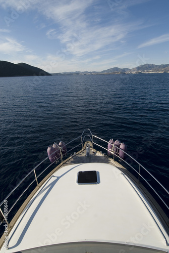luxury boat on the sea photo