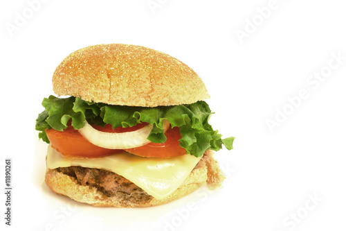Burger isolated on white © pink candy