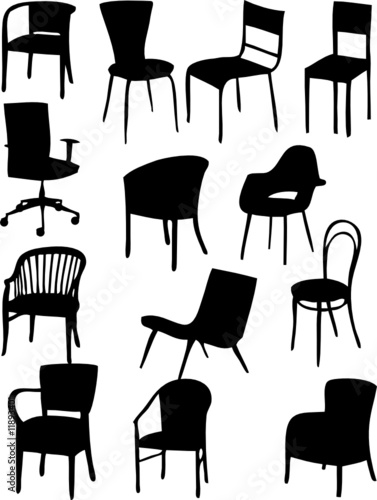 Chair vector - silhouette