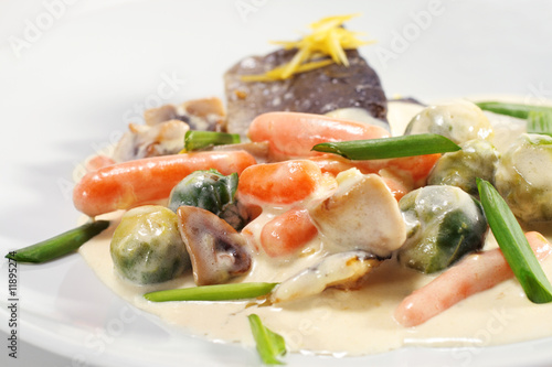 Trout Fillet with Vegetable