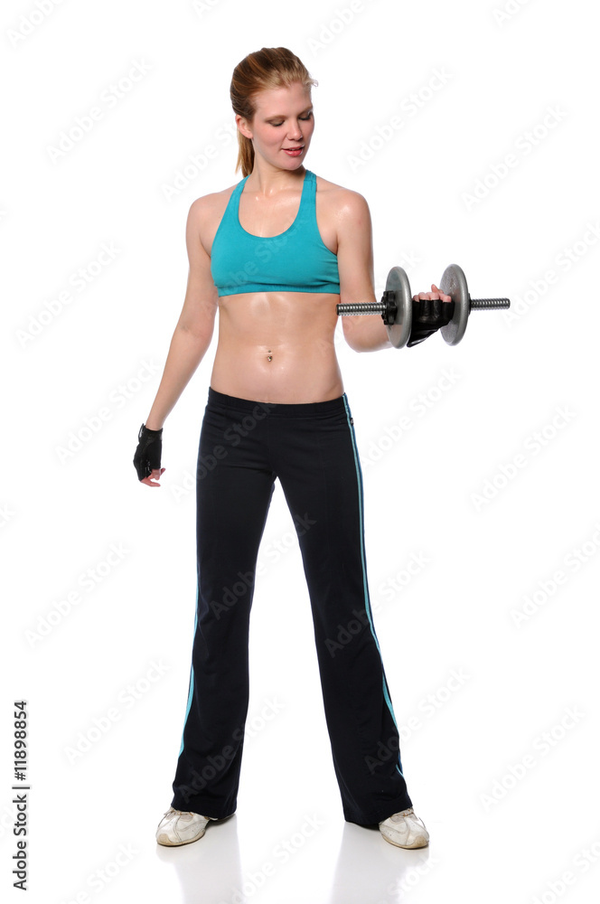 Woman Curling Weight Woman Curling Weight