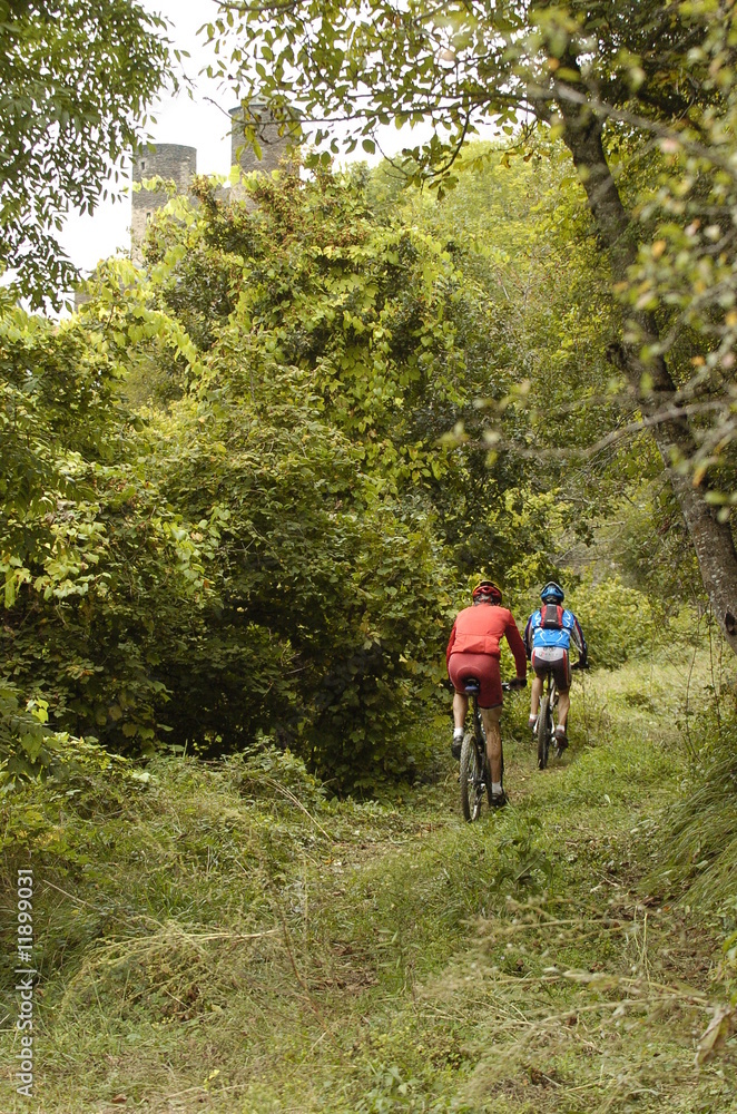 Obraz premium cyclo tourisme