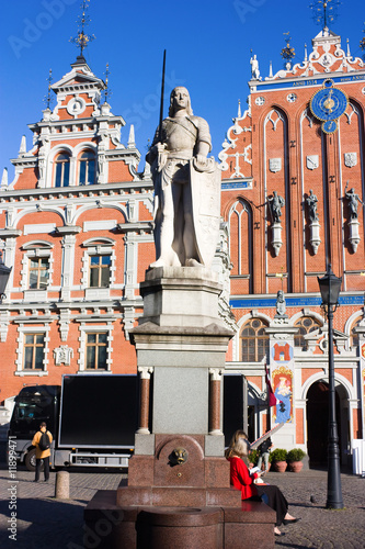 Riga, monument in the Old City