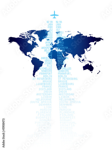 World travel background