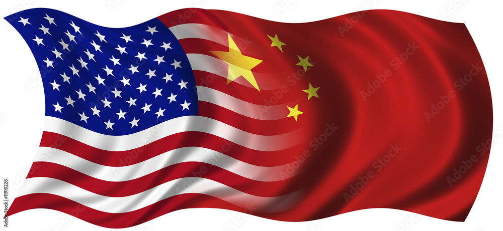 Fototapeta premium USA and China