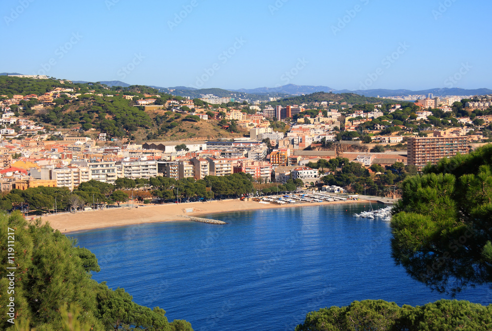 Sant Feliu de Guixols beach (Costa Brava, Spain)