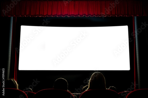 Ecran de cinema blanc photo