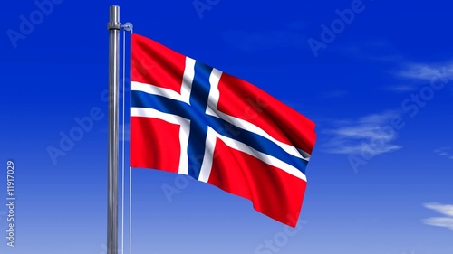 Norwegen Fahne mit Alpha-Kanal