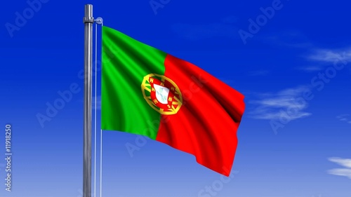 Portugal Fahne mit Alpha-Kanal