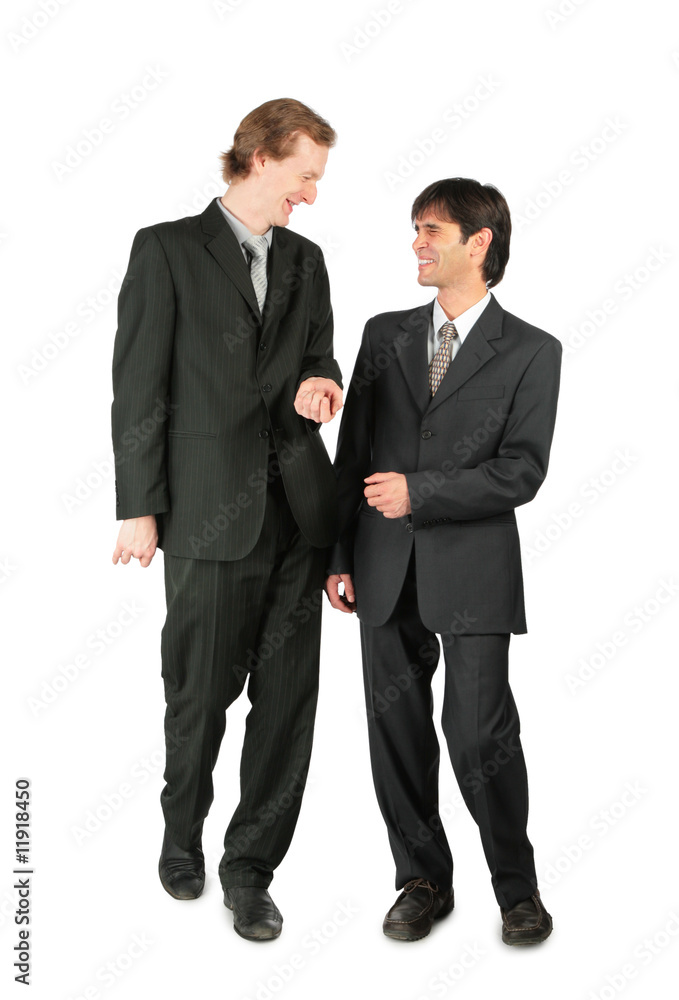 Two friendly businessmen