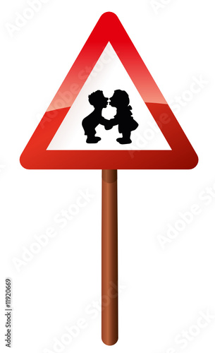 Schild Achtung LIebe