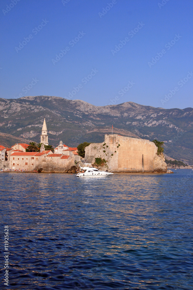 Travel. Summer in Montenegro. Budva. Adriatic sea