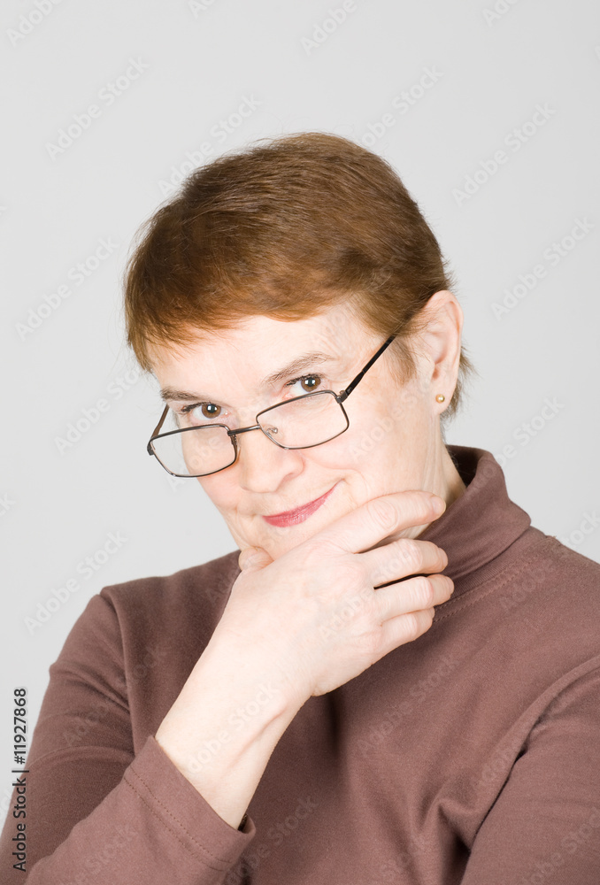 Fototapeta premium portrait of a mature aged smiling woman