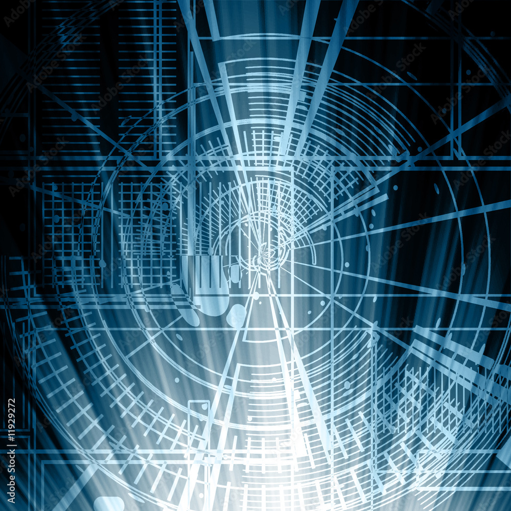 Obraz premium Blue print