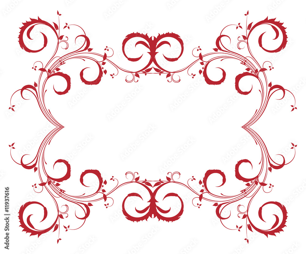 abstract frame with floral and lots of leaves abstract frame with floral and lots of leaves