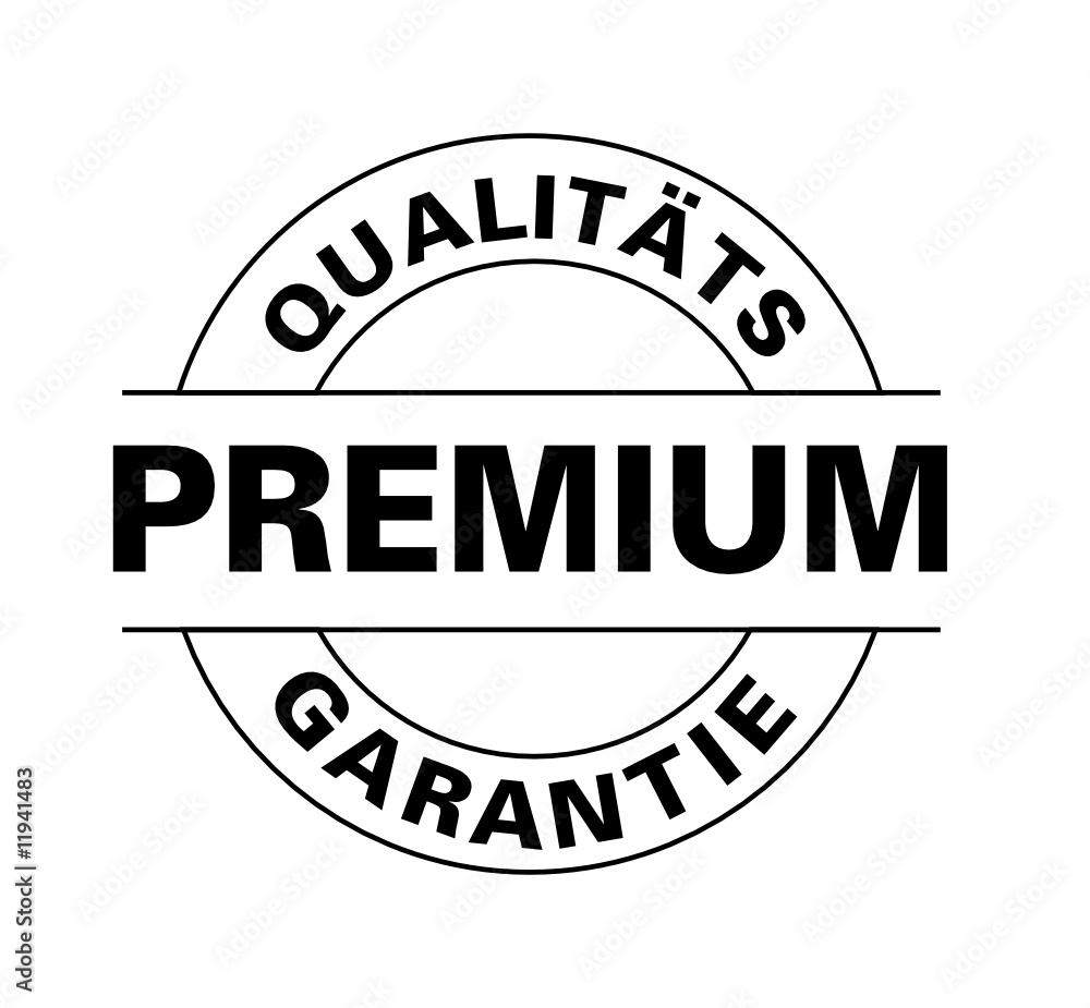 Fototapeta premium Qualitäts Garantie