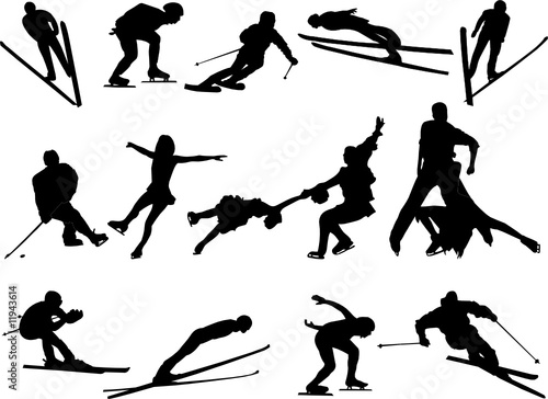 winter sport collection - vector
