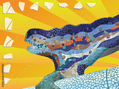 Gaudi_lizard_mosaic