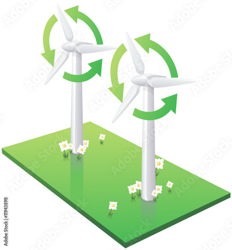 Champ d'éolienne (détouré)
