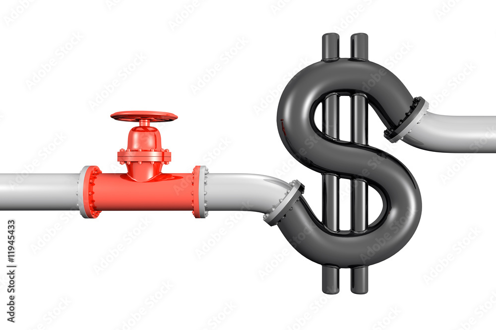 Vanne sur pipeline en forme de dollar Vanne sur pipeline en forme de dollar