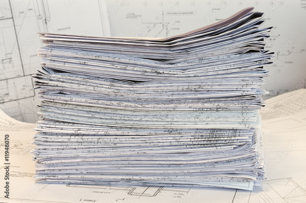 Single-sheet stationery of design and project drawings. Single-sheet stationery of design and project drawings.